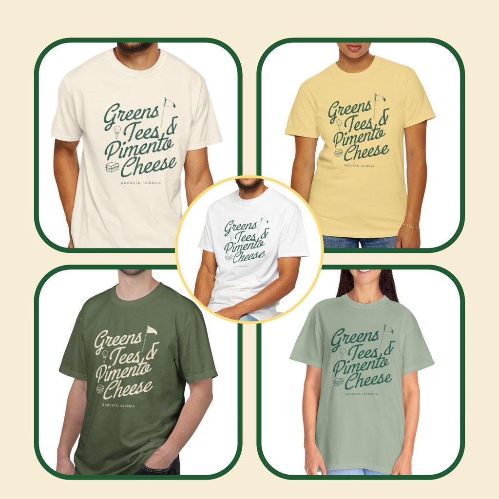 Comfort Colors® Greens Tees Pimento Cheese Shirt, Augusta Georgia Golf Tee, Vintage Golf Shirt