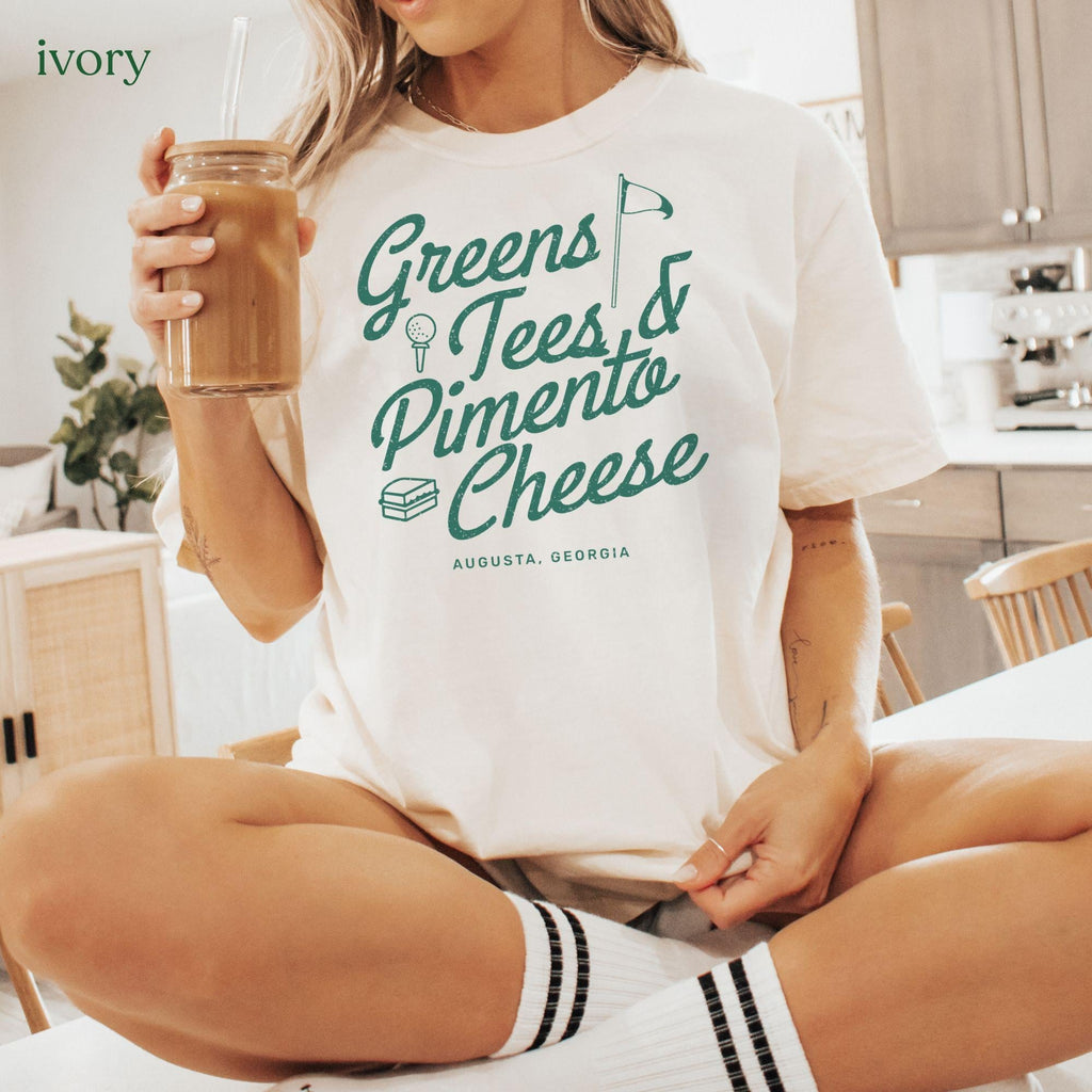 Comfort Colors® Greens Tees Pimento Cheese Shirt, Augusta Georgia Golf Tee, Vintage Golf Shirt